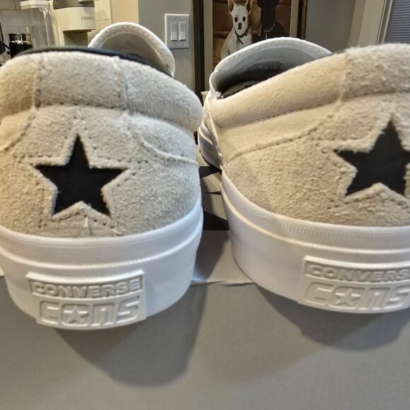 Converse CONS One Star CC Pro Slip-On White Black A11170C MENS SIZE 13 SKATE NEW - Picture 6 of 13